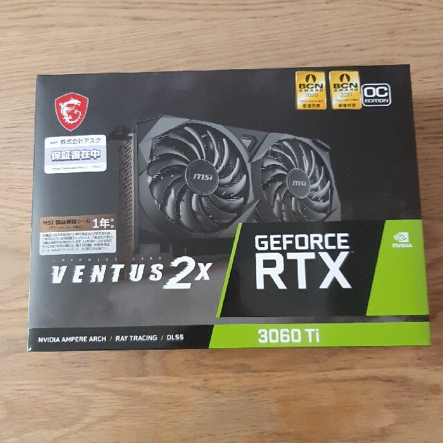 MSI RTX 3060 Ti VENTUS 2X 8G OCV1 LHRPCパーツ