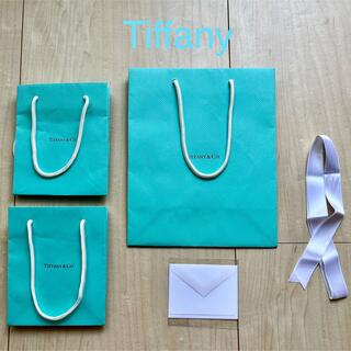 ティファニー(Tiffany & Co.)のTiffany ティファニー ショップ袋 リボン メッセージカード(ショップ袋)