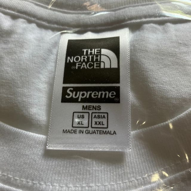 Supreme north face bandana tee XL white