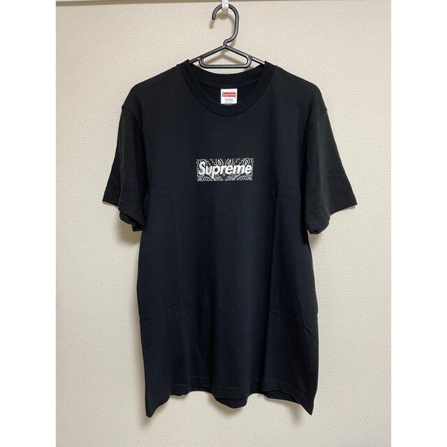 boxlogoSupreme Bandana Box Logo Tee 黒 S 正規 Tシャツ