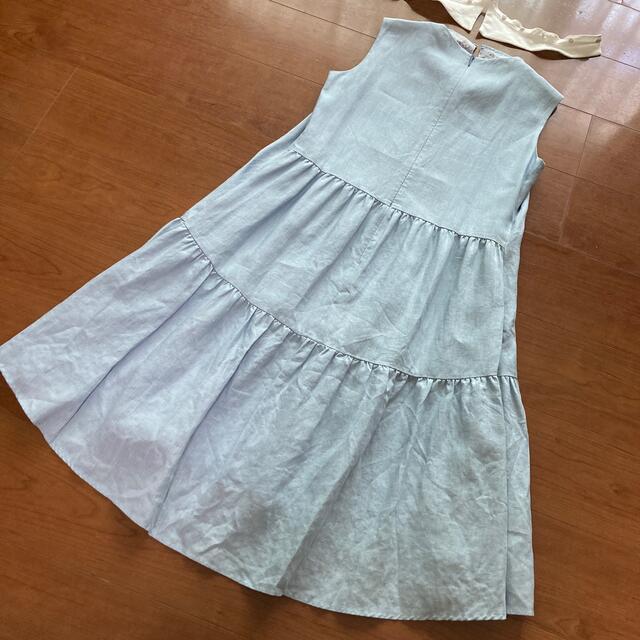 René - ルネ Rene リネン 白襟 ワンピース 美品の通販 by hana's shop