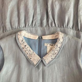 René - ルネ Rene リネン 白襟 ワンピース 美品の通販 by hana's shop