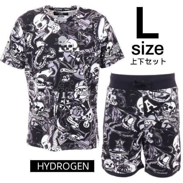 【新品】ハイドロゲン HYDROGEN テニス　ハーフパンツとTシャツのセット