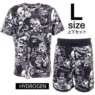 【新品・未使用】HYDROGENハイドロゲン/Tシャツ\u0026パンツセット/ネイビーL