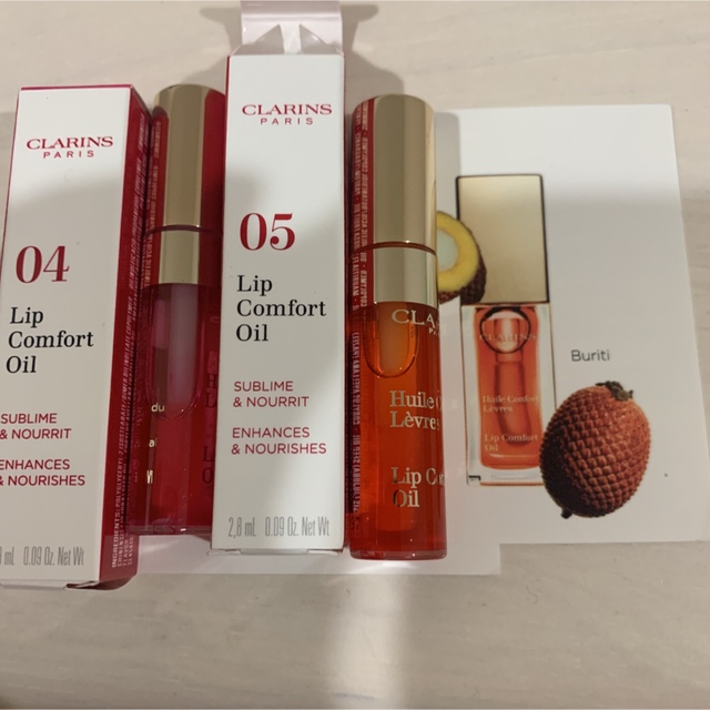 CLARINS(クラランス)のクラランス　コンフォートリップオイル　ミニニ点セット コスメ/美容のベースメイク/化粧品(リップグロス)の商品写真