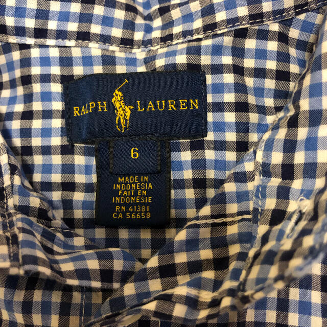 Ralph Lauren(ラルフローレン)のラルフローレン　長袖シャツ　120 キッズ/ベビー/マタニティのキッズ服男の子用(90cm~)(Tシャツ/カットソー)の商品写真