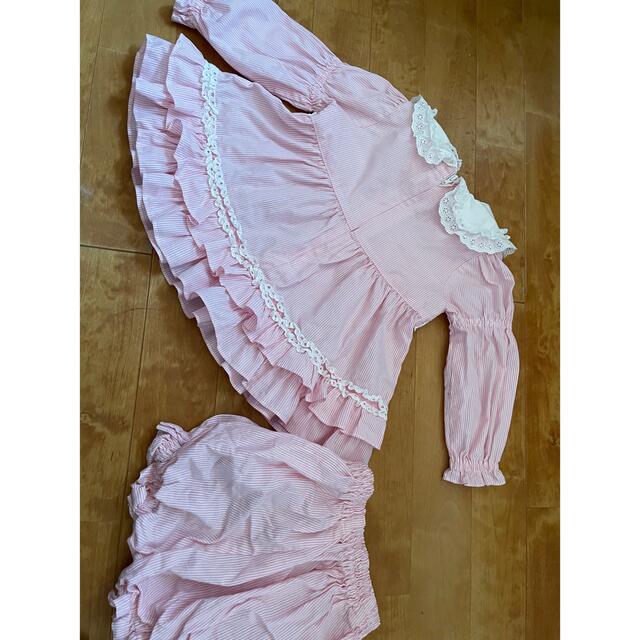 Shirley Temple(シャーリーテンプル)のシャーリーテンプル　女の子　ワンピース　ドレス　80 キッズ/ベビー/マタニティのベビー服(~85cm)(ワンピース)の商品写真