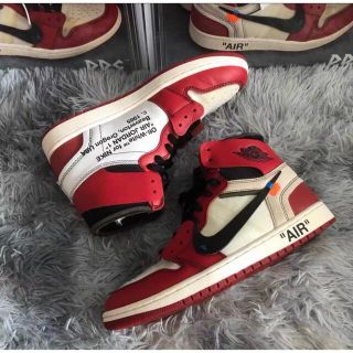 オフホワイト(OFF-WHITE)のoff-white エアジョーダン1  aj1シカゴ(スニーカー)