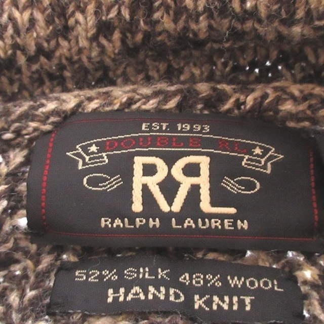 RRL(ダブルアールエル)のダブルアールエル RALPH LAUREN セーター 長袖 ツイード 茶系 L メンズのトップス(ニット/セーター)の商品写真