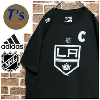 アディダス(adidas)の超希少 NHL ロサンゼルス・キングス ビッグロゴナンバー Tシャツ XL 新品(Tシャツ/カットソー(半袖/袖なし))