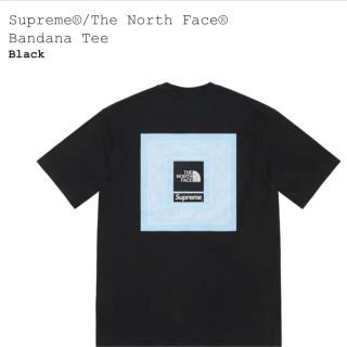 シュプリーム(Supreme)のSupreme The North Face bandana tee s 黒(Tシャツ/カットソー(半袖/袖なし))