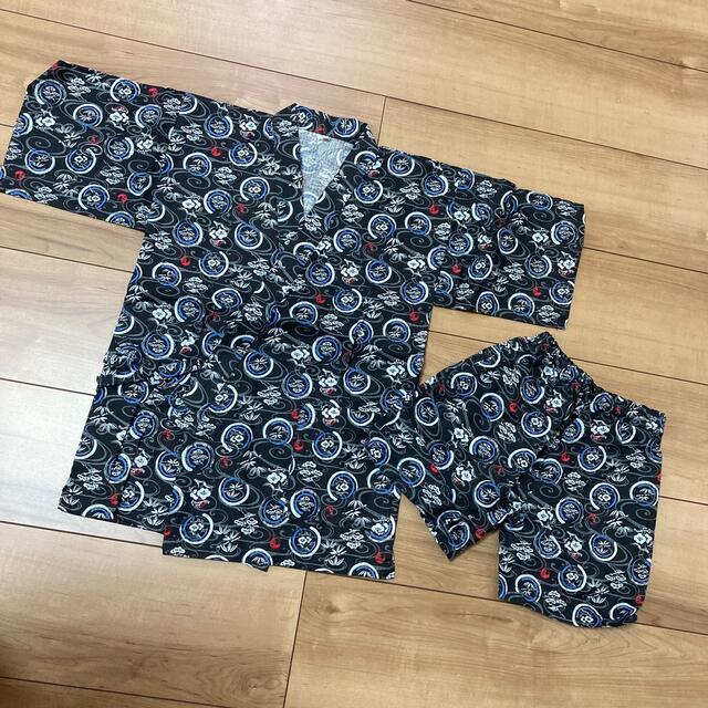 甚平 2サイズセット キッズ/ベビー/マタニティのキッズ服男の子用(90cm~)(甚平/浴衣)の商品写真