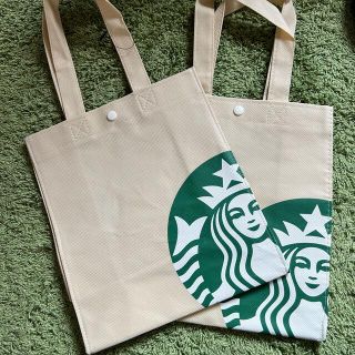 スターバックスコーヒー(Starbucks Coffee)のスターバックス　　不織布バック2個　　未使用(ショップ袋)