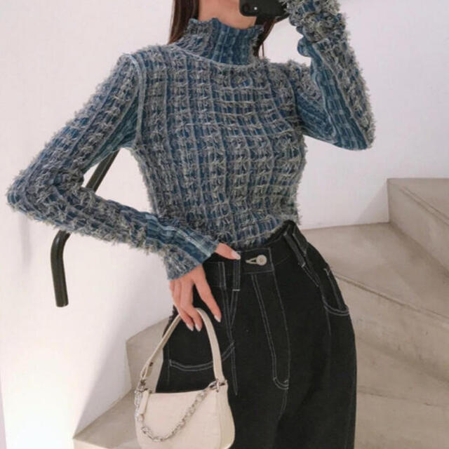 un3direne Cut yarn knit tops