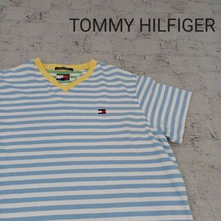 TOMMY HILFIGER トミーヒルフィガー 半袖VネックTシャツ(Tシャツ(半袖/袖なし))