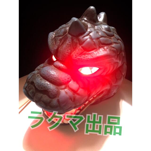 【珍品・当時もの】陶器製 電飾 ゴジラ GODZILLA 昭和アンティーク