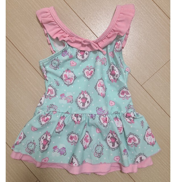 motherways(マザウェイズ)のマザウェイズ　ワンピース水着　90cm キッズ/ベビー/マタニティのキッズ服女の子用(90cm~)(水着)の商品写真