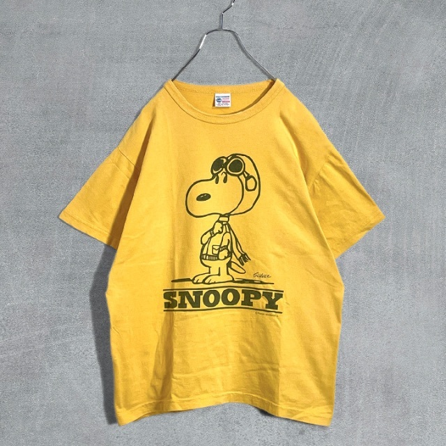 古着 BUZZ RICKSON PEANUTS スヌーピー 半袖 Tシャツ L メンズのトップス(Tシャツ/カットソー(半袖/袖なし))の商品写真