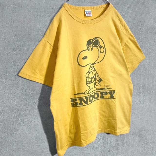 古着 BUZZ RICKSON PEANUTS スヌーピー 半袖 Tシャツ L メンズのトップス(Tシャツ/カットソー(半袖/袖なし))の商品写真