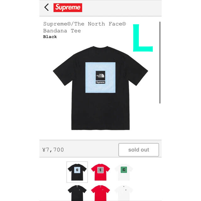 Supreme Bandana Tee Ｌサイズ 【第1位獲得！】 vdengenharias.com.br