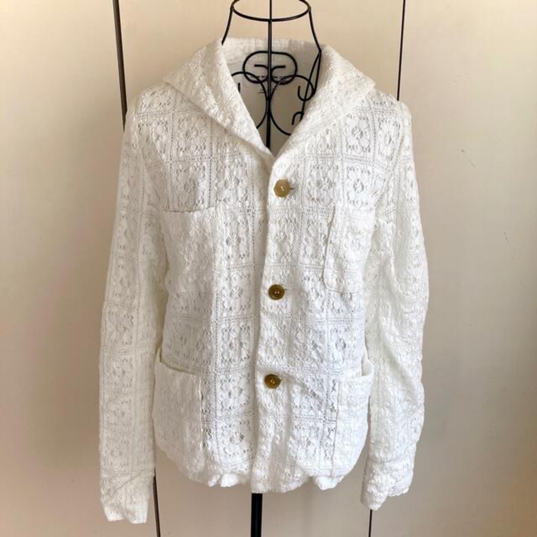 COMME des GARCONS(コムデギャルソン)のCOMME des GARCOMS GIRL レースセーラージャケット 美品 レディースのジャケット/アウター(テーラードジャケット)の商品写真