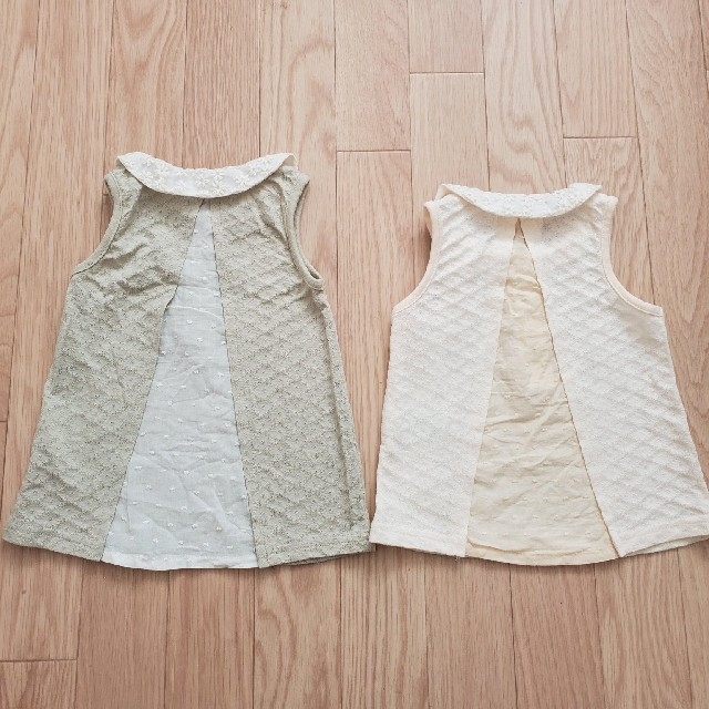 キムラタン(キムラタン)のLily ivory☆タンクトップ 2枚セット♪ キッズ/ベビー/マタニティのキッズ服女の子用(90cm~)(Tシャツ/カットソー)の商品写真