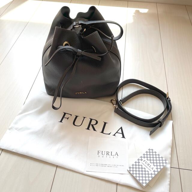 FURLA レザー コスタンザ 巾着 2WAY ハンドバッグ