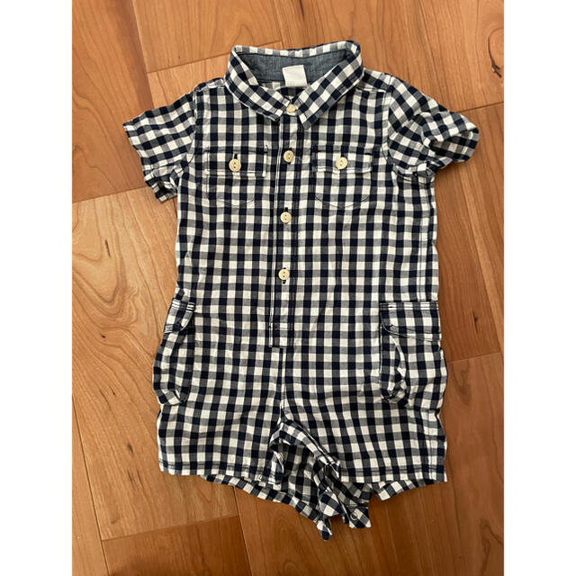 babyGAP(ベビーギャップ)のGAP 6-12ヶ月　ロンパース　ギンガムチェック キッズ/ベビー/マタニティのベビー服(~85cm)(ロンパース)の商品写真