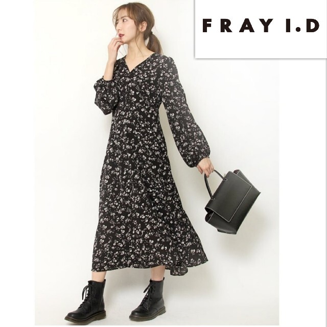 FRAY I.D フレイアイディー 花柄 マキシ丈 ワンピース | フリマアプリ ラクマ