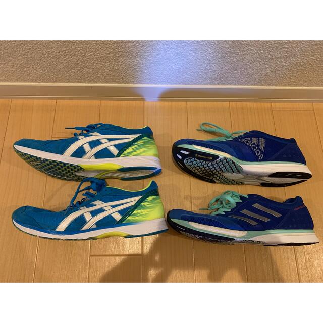 asics(アシックス)のアシックス　ターサージール５&アディダス　アディゼロ匠練ブースト３　26.5cm スポーツ/アウトドアのランニング(シューズ)の商品写真