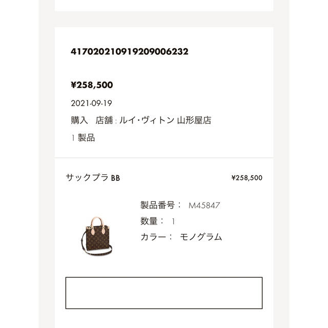 LOUIS VUITTON(ルイヴィトン)のサックプラ bb ルイヴィトン　美品 レディースのバッグ(ハンドバッグ)の商品写真