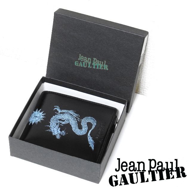 Jean Paul GAULTIER ジャンポールゴルチエ 二つ折財布 ドラゴン