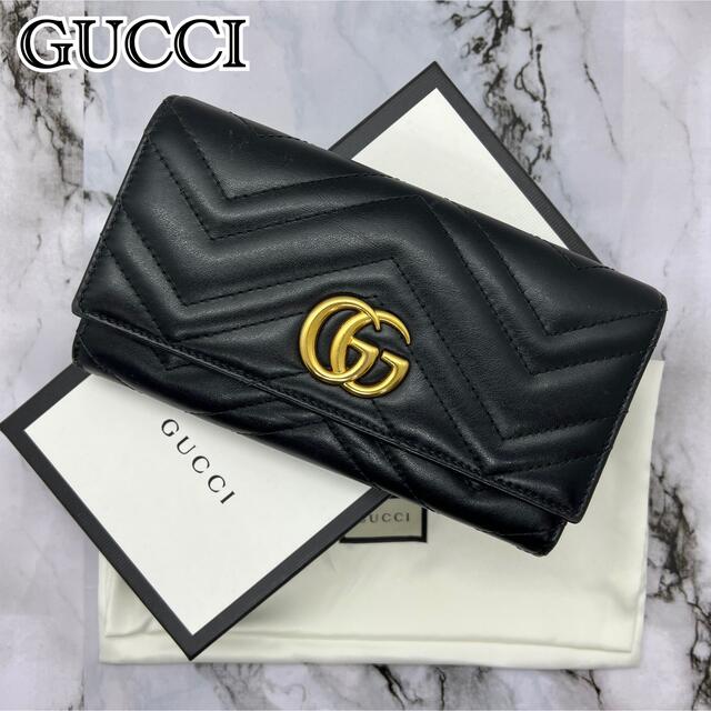 【美品✨】GUCCIグッチ GGマーモント コンチネンタルウォレット 財布のサムネイル