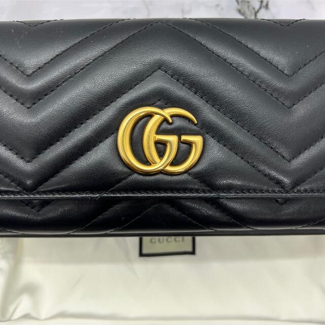 Gucci(グッチ)の【美品✨】GUCCIグッチ GGマーモント コンチネンタルウォレット 財布  レディースのファッション小物(財布)の商品写真