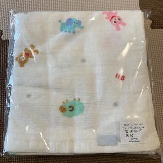 ミキハウス(mikihouse)のSALE**ミキハウス ガーゼタオル ガーゼバスタオル　動物星柄　新品　(おくるみ/ブランケット)