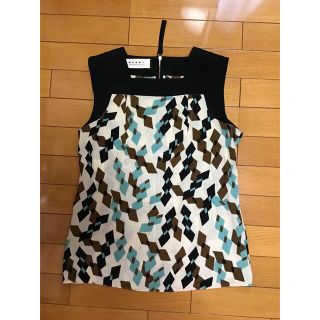 マルニ(Marni)のMARNI 袖なしブラウス　サイズ 42  中古美品(シャツ/ブラウス(半袖/袖なし))