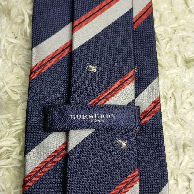 BURBERRY(バーバリー)のBURBERRY LONDON ネクタイ　ホースロゴ　シルク100%　ストライプ メンズのファッション小物(ネクタイ)の商品写真