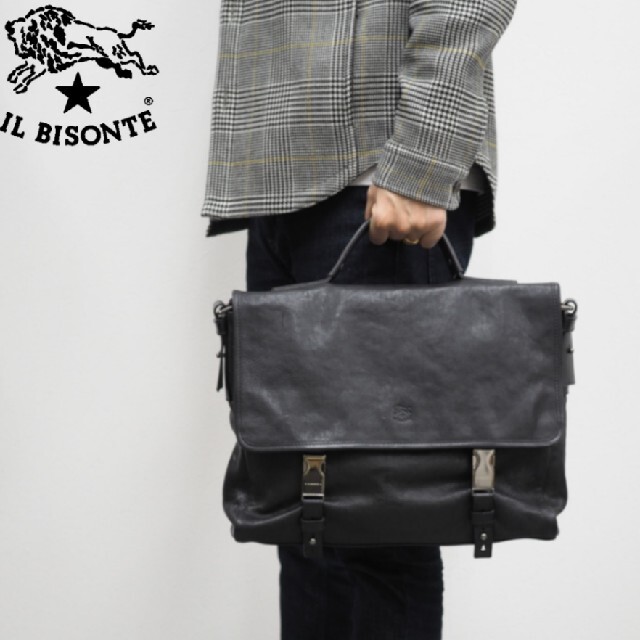 IL BISONTE - 新品 イルビゾンテ 本革 レザー ビジネスバッグ