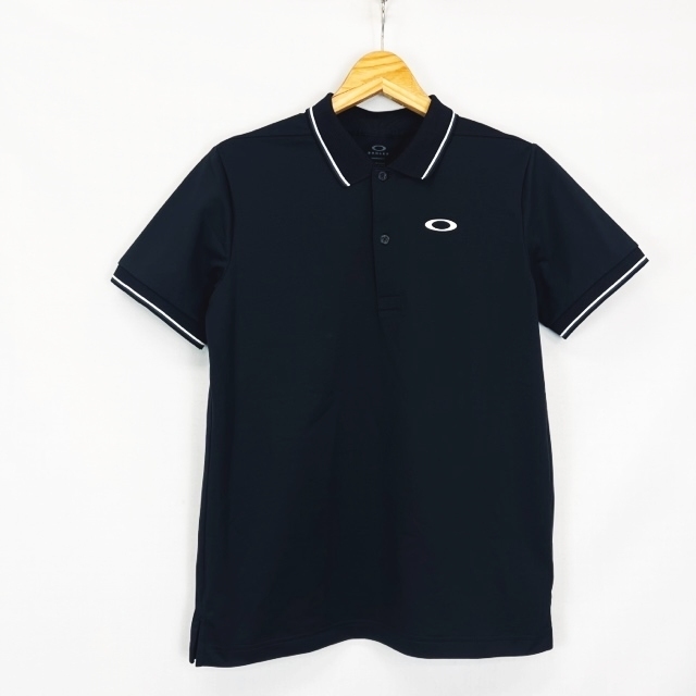 Oakley(オークリー)のOAKLEY ENHANCE SS POLO ESSENTIAL 黒 M ③ メンズのトップス(ポロシャツ)の商品写真