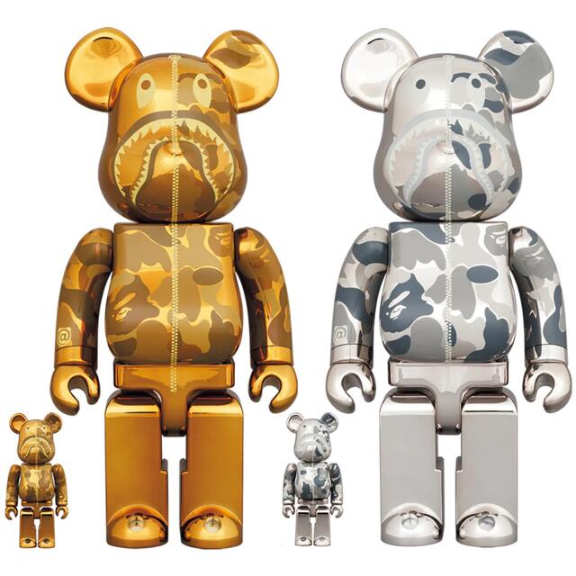 A BATHING APE(アベイシングエイプ)のBE@RBRICK BAPE CAMO SHARK 100％ & 400％ エンタメ/ホビーのフィギュア(その他)の商品写真