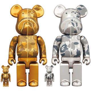 アベイシングエイプ(A BATHING APE)のBE@RBRICK BAPE CAMO SHARK 100％ & 400％(その他)