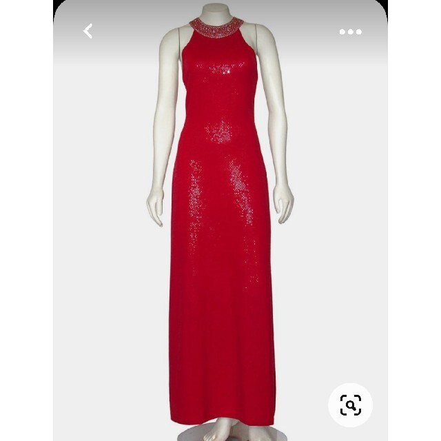 ST.JOHN COUTURE ゴージャススパンコールハルタードレスクチュール-