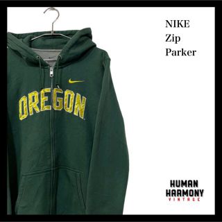 ナイキ(NIKE)のNCAA ナイキNIKE オレゴンダックス DUCKS カレッジ ジップパーカー(パーカー)