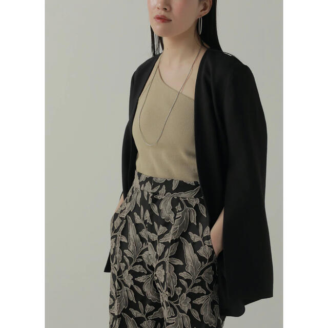 louren slit sleeve no collar jacket