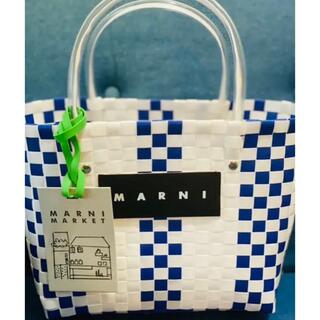 Marni - 【新品】Marni カゴバッグ 青×白の通販｜ラクマ