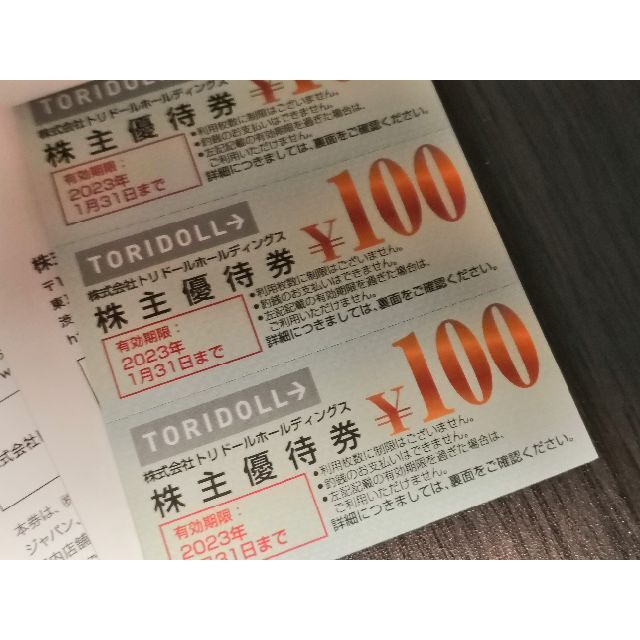 日本専門店 匿名 18000円分◇トリドール 株主優待券 お食事割引券