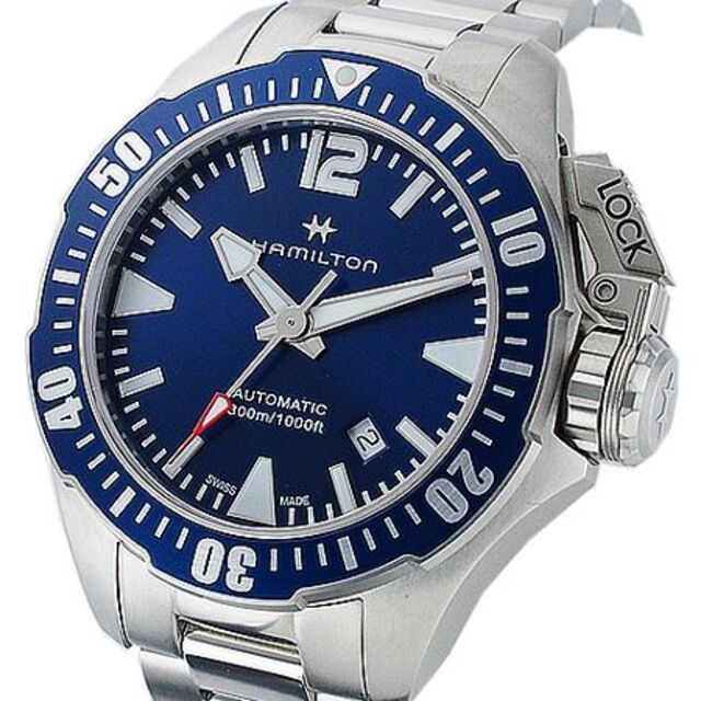本物品質の ハミルトン - Hamilton  H777050 オープンウォーター ネイビー カーキ 腕時計(アナログ)