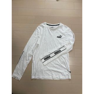 プーマ(PUMA)の【じぇすの様専用！！」PUMA 白　長袖Ｔシャツ　Ｍ(Tシャツ/カットソー(七分/長袖))