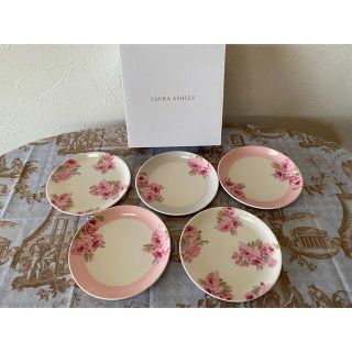 ローラアシュレイ(LAURA ASHLEY)のローラアシュレイ　クチュールローズプレート５枚セット(食器)