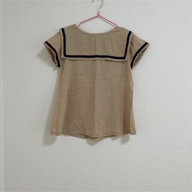 韓国子供服　セーラーブラウス キッズ/ベビー/マタニティのキッズ服女の子用(90cm~)(Tシャツ/カットソー)の商品写真